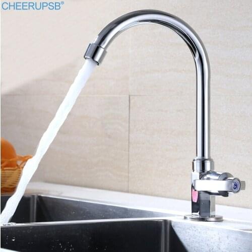Torneira Da Cozinha Filtered Faucet Kitchen Sink Single Cold Faucets 1/4 Inch Deck Mount Water Tap Rotatable Brushed Nickel Taps
