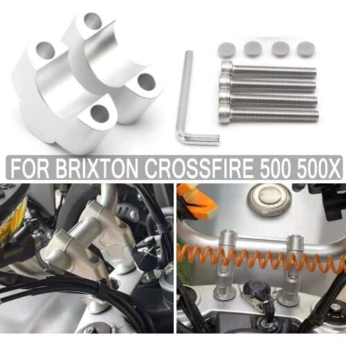 Brixton Crossfire 500 500X Handlebar Heighten Move back Riser Bar Mount Handle Clamp For Brixton Crossfire 500 500X 500 X