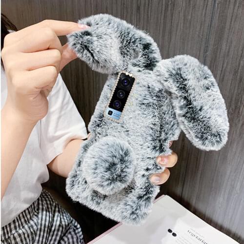 Rabbit Fair Silicone Case For Vivo X30 X50 X50e X51 Y20 Y20i Y20s Y51 Y70 Y73s Y11s Y3s V20 V20s IQQO U1x 5G Lite SE Pro Plus