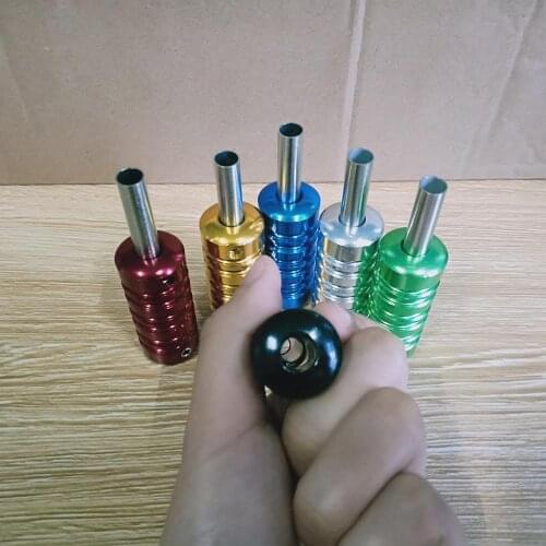 Light Alloy Tattoo Grip Tube for Professional Tattoo Machine Gun silicone Cartridge Grip Part Handle Tattoo Supply