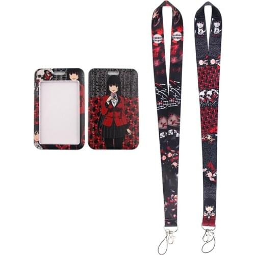 MD280 DMLSKY Woman Necklack Lanyard Key Gym Strap Multifunction Mobile Phone Decoration With Card Holder Cover For Anime Fans