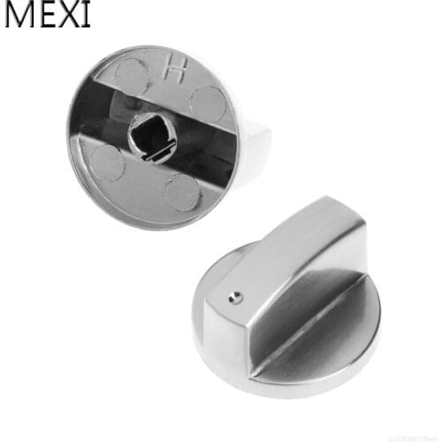 MEXI 2Pcs Universal Knob Switch Replacement Metal Left&Right Direction For Kitchen Cooker Gas Stove Oven Gas Range Grill
