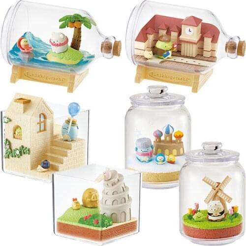 Mini animals 1box Micro beach landscape fairy garden decoration material resin Toys miniatures/terrariums DIY accessories