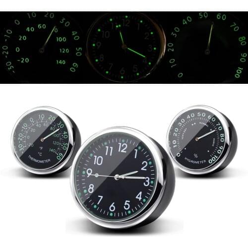 Yolu Car Clock Luminous Mini Automobiles Digital Watch Quartz Clocks Stick-on Auto Ornament Car Accessories for Cars SUV MPV