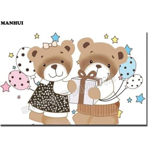 New Diamond Embroidery 5D DIY Diamond Painting Cartoon bear Diamond Painting Rhinestone Cross Stitch Decoration ABC417