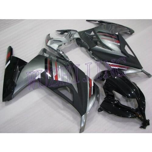 Bodywork Zx300r 2016 Fairing for Kawasaki Zx300r 2014 Silver Grey Black Bodywork Zx300r 2013 - 2017
