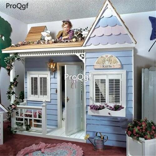 Prodgf 1Pcs A Set European American style princess castle bed
