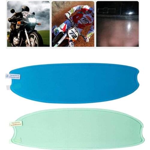 Helmet Clear Anti-Rain Anti-Fog Patch Film Universal Lens Film For Motorcycle Visor Shield Fog Resistant