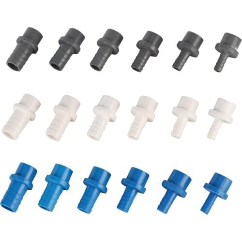 Pagoda connector 8/10/12/14/16/18mm hose barb connector Hard Tube tail ID 20mm thread PVC plastic water pipe fittings
