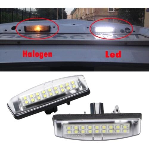 2pcs LED License Number Plate Light For Lexus Toyota Scion Prius Replace OEM 81271-30291 81271-53011