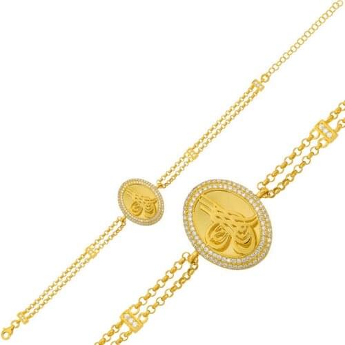 Tevuli 925 Sterling Silver Tuğralı Womens Bracelet