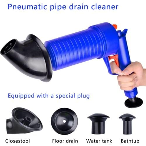 High Pressure Air Drain Blaster Cleaner Sewer Pipe Dredging Device Pneumatic Toilet Kitchen Floor Drain Blaster With graceful