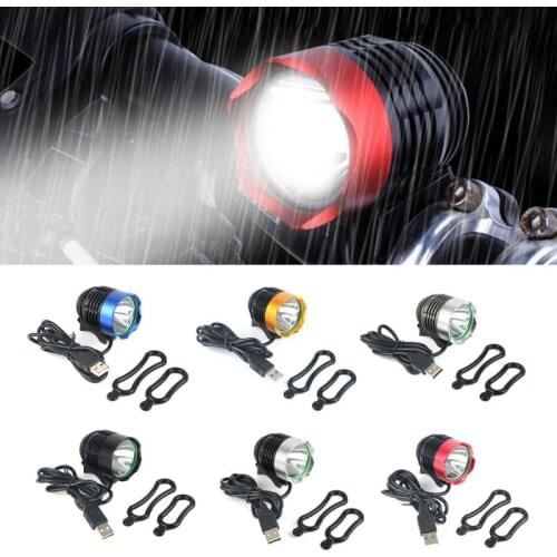 1200 Lumen T6 LED Bicycle Headlight Waterproof Bike Light Lamp MTB Bike Front Light USB Rechargeable Cycling Safety Light