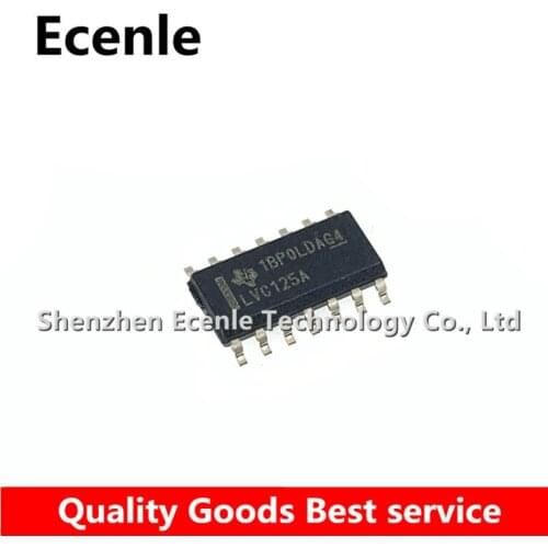 10 Pcs/Lot SN74LVC125ADR MARK:LVC125A SOP-14 QUADRUPLE BUS BUFFER GATE WITH 3-STATE OUTPUTS 100% New&Original