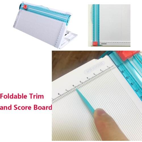 13.77x14.17x1.69 inch Foldable Trim and Score Board For DIY Projects Crafts Tools Scrapbooking Card Making