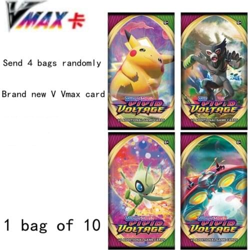 20Pcs Pokemon Cards GX V Vmax Team Up Unbroken Bond Unified Minds Evolutions Booster Box Collectible Trading Cards Game