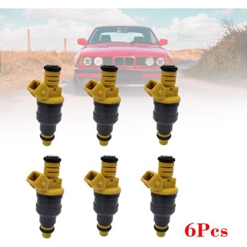 6pcs Fuel Injectors Nozzle OEM 0280150714 Fit for BMW 1986-1993 535i 1986-1993 735i 735iL 635C 635i 3.5L Hight Quality