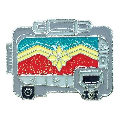 Retro Radio Metal Enamel Brooch Gray Card Portable Player Badge Pin Fun Trendy Costume Backpack Jewelry Accessories Gift