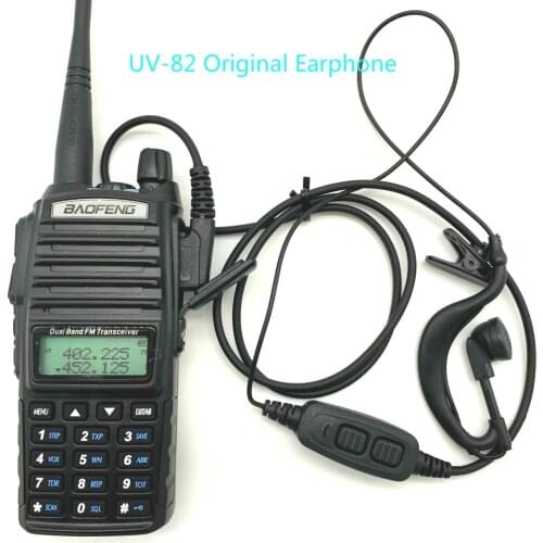 Baofeng Original Earphone UV-82 Radio Accessories Dual PTT Headset With Microphone For Baofeng UV 82 Two-way Radio Earpiece
