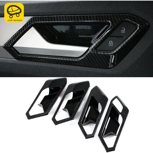 CarManGo Car Accessories Inner Door Gate Handle Panel Frame Trim Sticker Cover Decoration for VW Volkswagen T-Roc 2017-2020