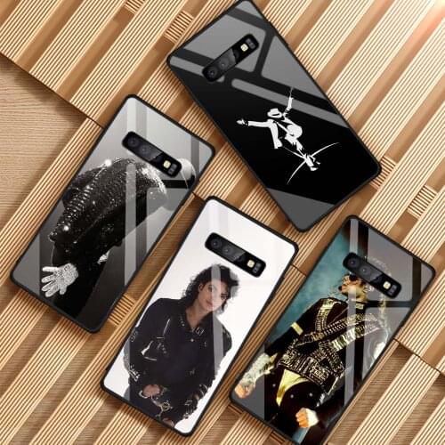 Michael Jackson Tempered Glass Phone Case For Samsung Galaxy S8 S9 S10 S20 PLUS J6 J8 2018 NOTE 8 9 10 Cover Shell