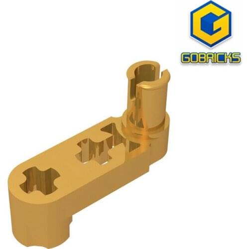 Gobricks GDS-966 Technical, Liftarm, Modified Crank / Pin 1 x 3 - Axle Holes compatible 33299 pieces of childrens toys