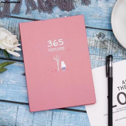 For School Student Office Supplies Cartoon Hard Cover Notebook Notepad Hand Dairly Account Book Ledger Memo Meeting Record Book