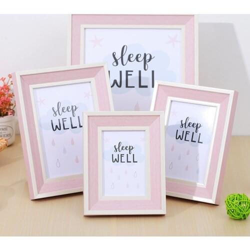 Candy Color Wedding Kids Photo Frame Modern Resin Picture Frames Desktop Living Room Decor Photo Frame Family Picture Display