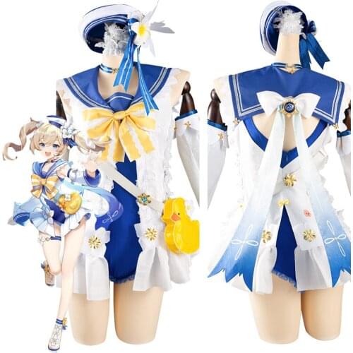 Genshin Impact Barbara Cosplay Costume Outfits Halloween Carnival Suit