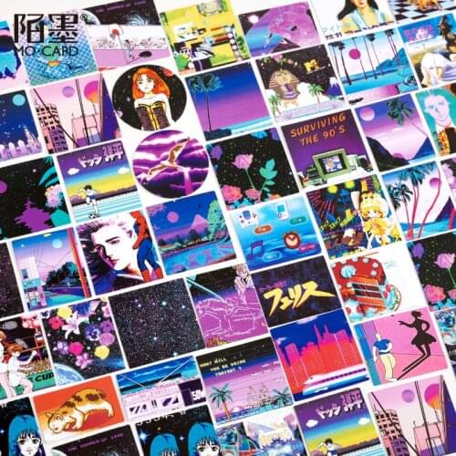 JIANWU 45 Pcs Anime Art Kawaii Sticker Stationery DIY Journal Scrapbooking Decoration Boxed Phone Stickers Supplies Accessories