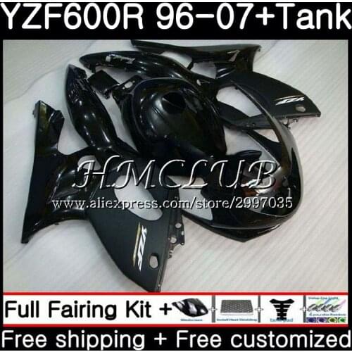 Body For YAMAHA YZF600R Thundercat 2002 2003 2004 2005 2006 2007 0HC.15 YZF-600R YZF 600R 02 03 04 05 06 07 Fairing Stock black