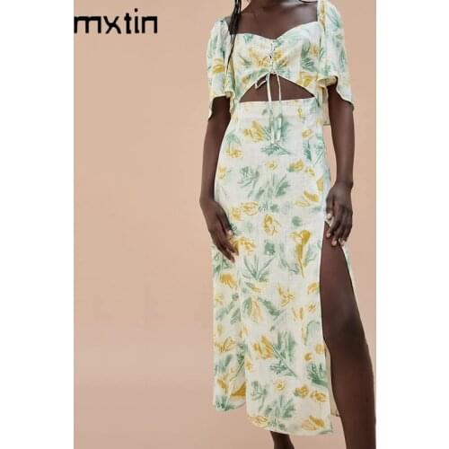 Летние платья миди Mxtin China At AliExpress
