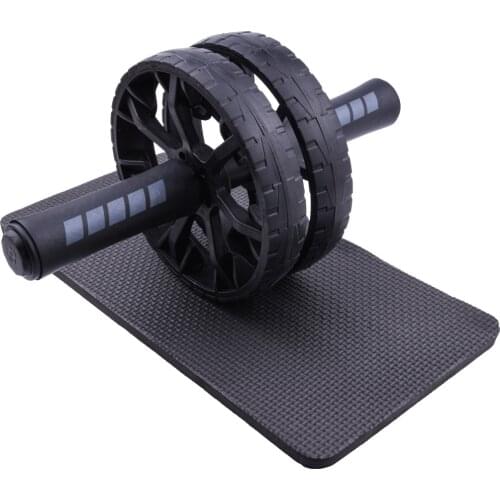 No Noise AB Roller Non-slip 15CM Tire Pattern Fitness Exercise Abdominal Wheel Roller With Mat For Exercise Fitness Equipment