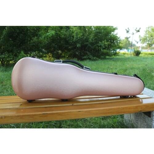 New Style 4/4 Violin Case Carbon Fiber Super Strong 200kg Pressure Rose Gold #7