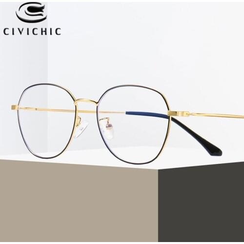 Chic Computer Glasses Women Anti Blue Light Eyeglasses Man Myopia Optical Alloy Frame Gaming Gafas Luz Azul Blu-ray Goggle COG32