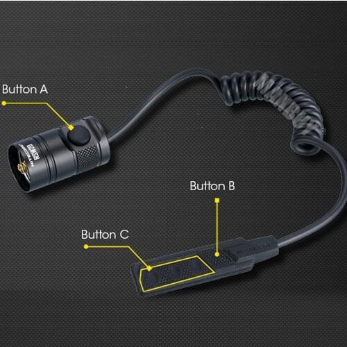 Wholesale Original NITECORE Accessories Remote Pressure Control Switch RSW2D for P12GTS MH12GTS MH25GTS Flashlight STROBE READY
