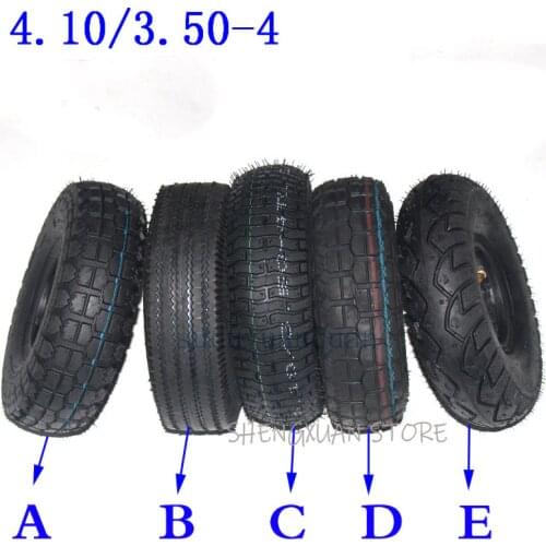 10'' 4.10/3.50-4 Front or Rear wheel tires for Electric Scooter Wheelchair Elderly Mobility Scooter tyres 410-4 350-4 tyre tube