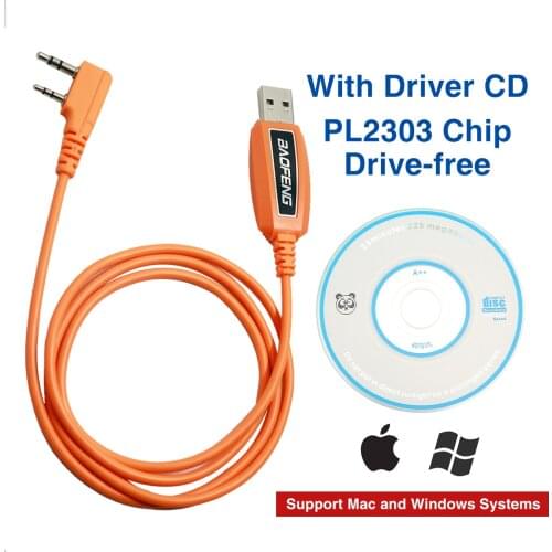 Authentic Genuine Baofeng PL2303 USB Programming Cable for Two Way radio UV-5R BF-888S UV-82 Ham Portable Walkie Talkie