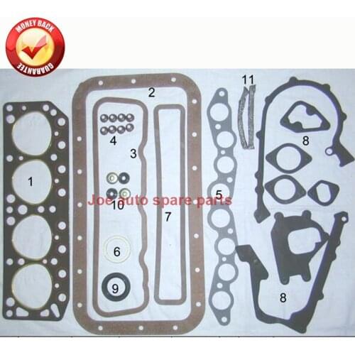 12R 12RJ Engine Full gasket SET kit for Toyota Corona Hilux Hiace ToyoACE Daihatsu TAFT 1.6L 04111-31030 04111-87601 50096800