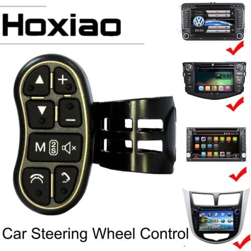10 keys Car Steering Wheel Control Key Wireless Remote Control Applicable Universal Car Navigation DVD Steering Control Button