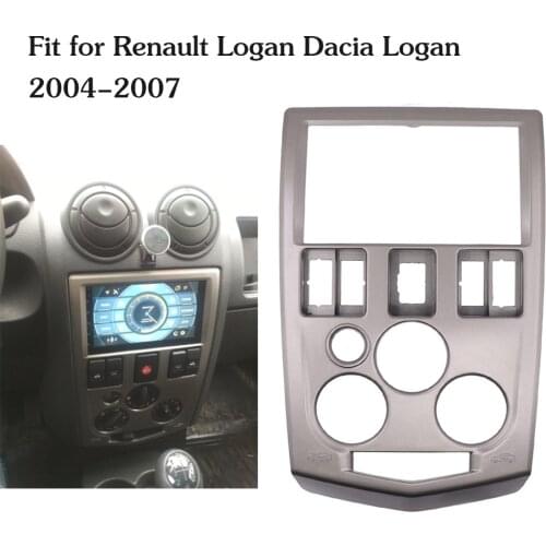 Frame for Radio 2 Din for Renault Logan Dacia Logan 2004-2007 for Renault DVD Panel Plate Fascia Radio Double Din 2 Din Frame