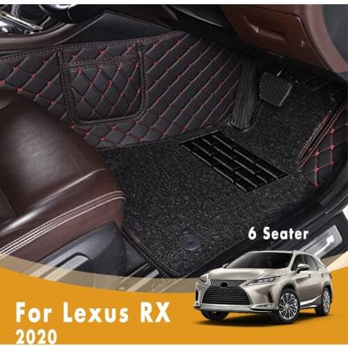 RHD Luxury Carpets For Lexus RX 2020 (6 Seats) Double Layer Wire Loop Car Floor Mats Custom Rugs Auto Accessories Interior Parts