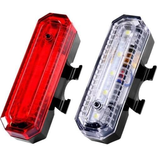 USB Rechargeable Mountain Bike Taillight Night Riding Safety Cycling LED Warning lights Bike Accessories Bicycle Lights Outdoor