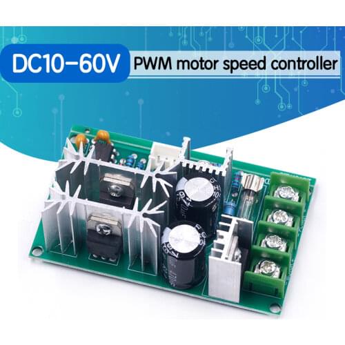 DC10-60V DC 10-60V Motor Speed Control PWM Motor Speed Controller Switch 20A Current Voltage regulator High Power Drive Module