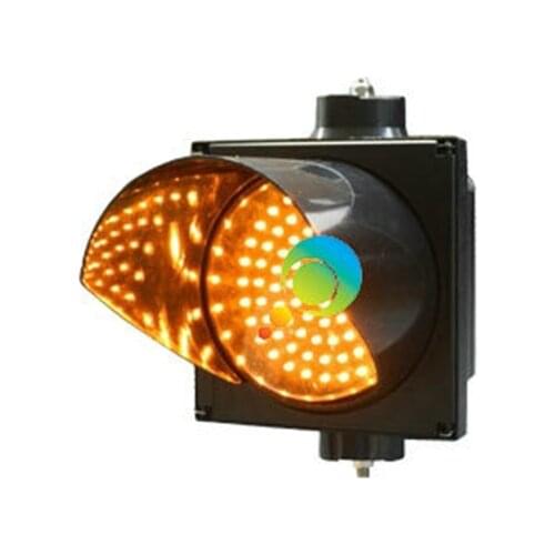 Factory direct price IP55 CE RoHS approved PC shell 200mm single yellow LED traffic signal light