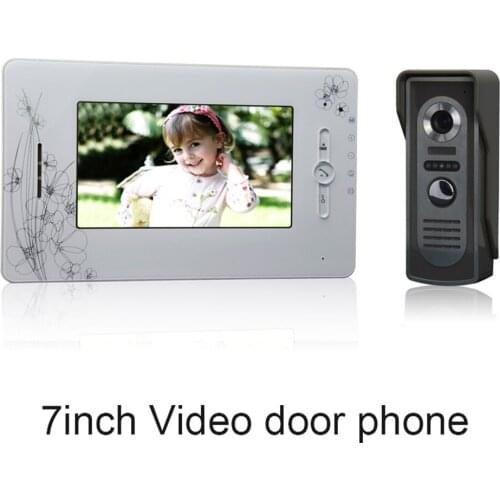 1 set) Smart Home Door Intercom System One to One Video Door Phone 7 inch Display Door Access Control intercom Telephone