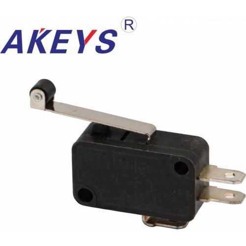 10PCS MS-019 2pins Large micro switch with wheel roller lever micro switch