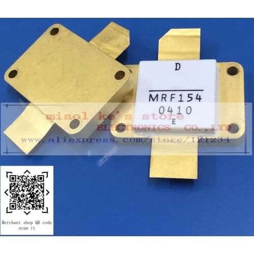 100%Original: MRF154 [ RF Mosfet N-Channel 50V 800mA 2MHz~100MHz 17dB 600W CASE 368-03 ] High-quality original transistor