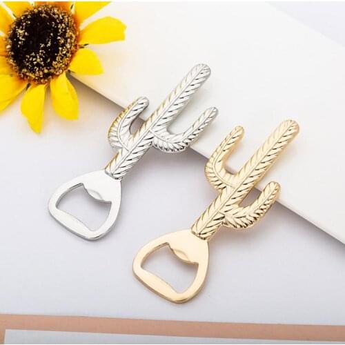100PCS Wedding Gifts for Guests Cactus Bottle Opener Baby Shower Baptism Gift Wedding Favor Souvenir