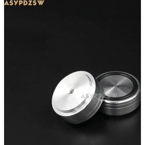 4PCS Bright silver Aluminum 39*17 Audio amplifier speaker feet computer machine mats